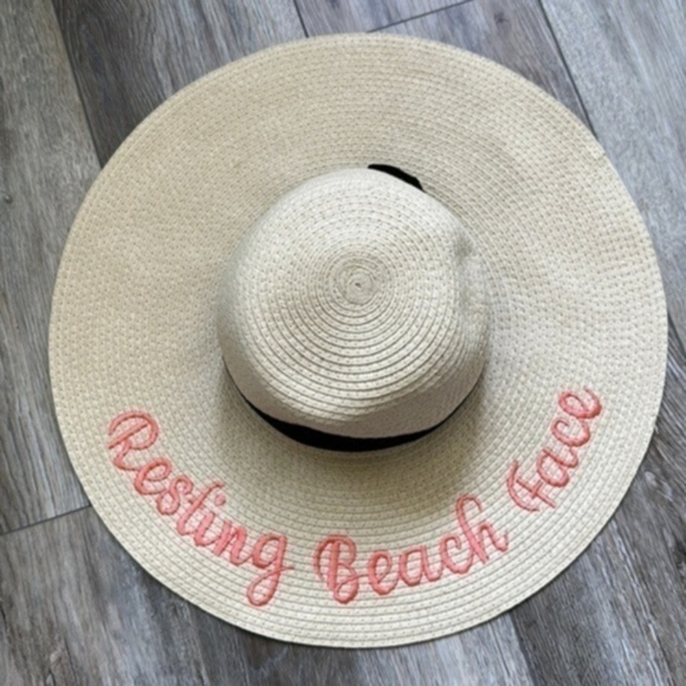 SERRA hat new without tags one size "Resting Beach Face" sun summer fun
